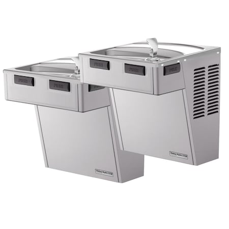 Elkay Halsey Taylor Wall Mount Bi-Level Reverse Ada Cooler Non-Filtered 8 Gph Stainless 8740085R83